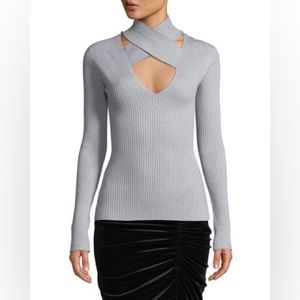 Bailey 44 All In Ribbed Cross-Front Sweater